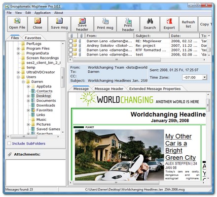 .msg viewer - MsgViewer Pro